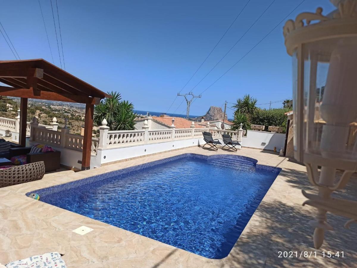 Villa Med Panoramautsikt Med Privat Pool I Calpe, Costa Blanca, Spanien Exterior photo
